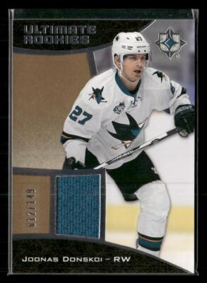 2015-16 UD Ultimate Collection #60 Joonas Donskoi Ultimate Rookies Jersey #/149