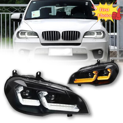 für BMW X5 E70 2007-13 Scheinwerfer Upgrade LED DRL Laser Projektor Scheinwerfer