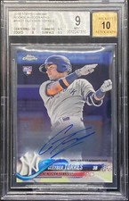 2018 Topps Chrome Gleyber Torres Rookie Auto #RA-GT RC BGS 9/10