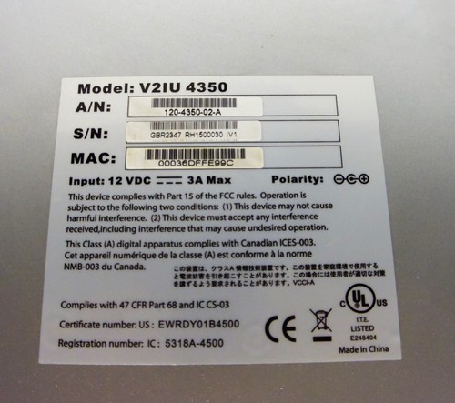 Polycom V2IU 4350 (120-4350-02-A) Converged Network Appliance - WORKS! - Picture 4 of 5