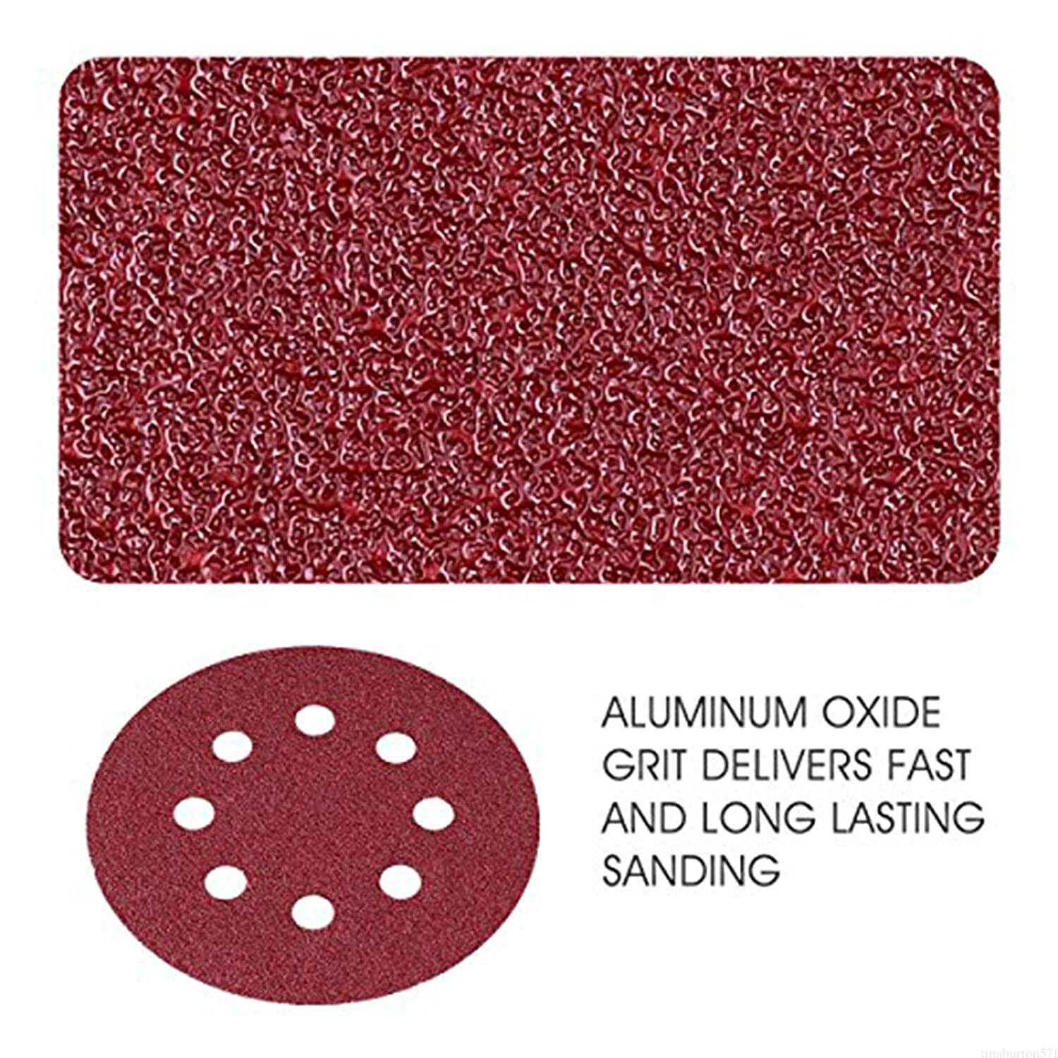 5" 8 Hole Sanding Discs Set 40400 Grit Hook & Loop Sander Sand Paper