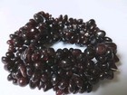 Genuine Garnet Tumbled Polished Garnets Stretch Bracelet Elasticized EZ — photo 2