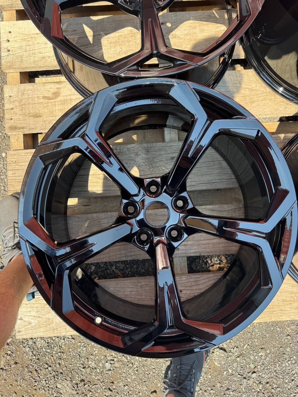 Original 22" Lamborghini Urus OEM Stock Black Gloss Wheel Rim Genuine