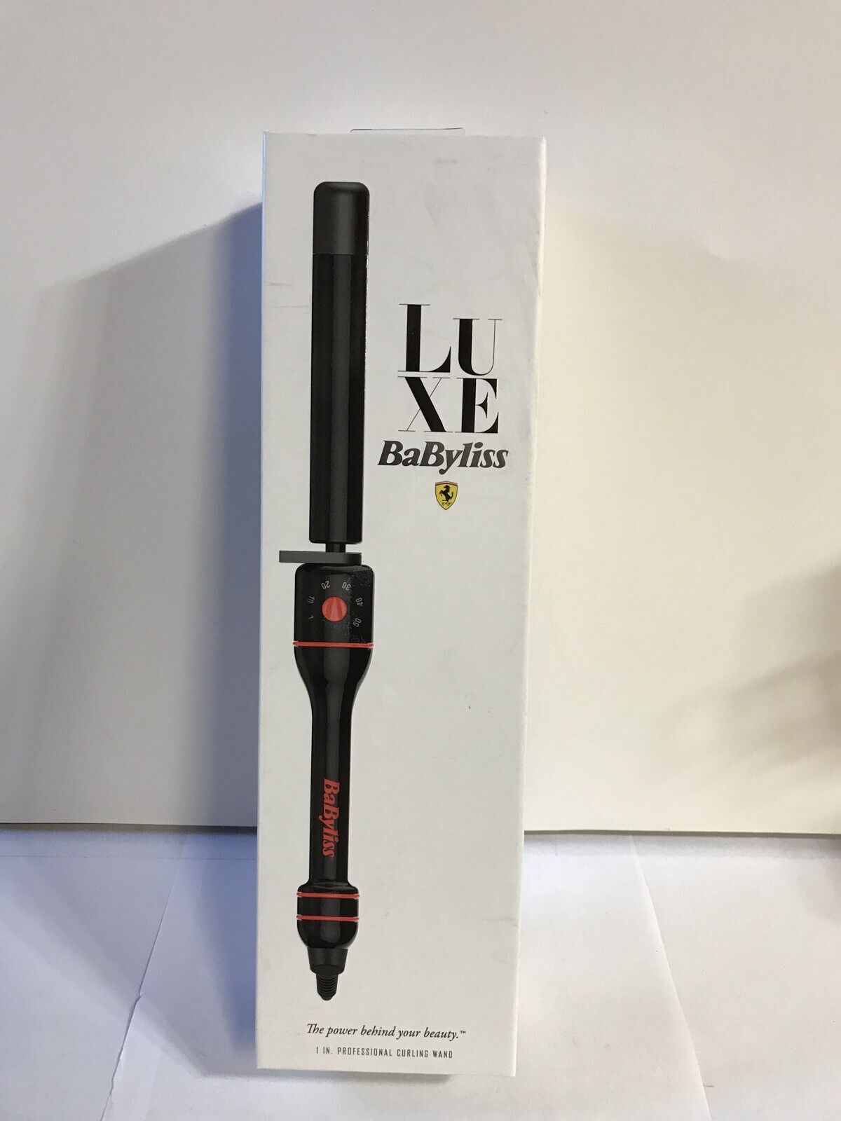 📀 Babyliss Luxe 1" Professional Curling Iron Wand Red/Black
