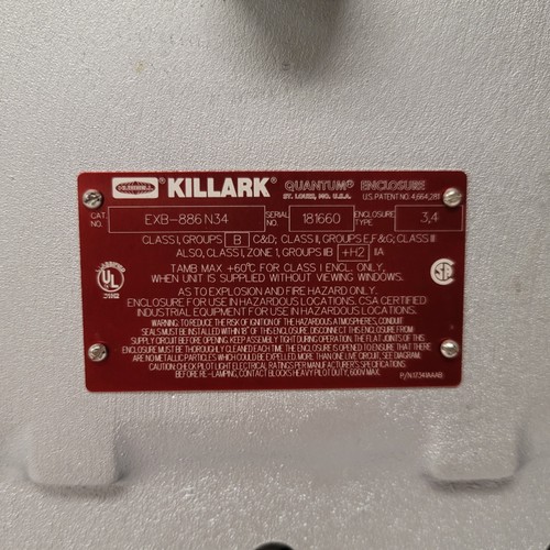 Hubbell Killark EXB-886 N34 Aluminium Gefahrort Gehäuse 12 Zoll x 12 Zoll x 8 - Bild 3 von 8