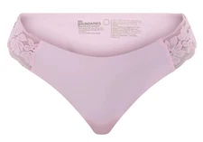 NWT No Boundaries No Show With Lace Thong Panty Size XL Orchid Rose