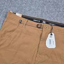 Prana Stretch Zion Slim Pant II Pants Mens 38x32 Sepia Brown Hiking Outdoor