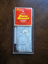 Vintage Gloray Snap Rain Bonnet Jumbo Size