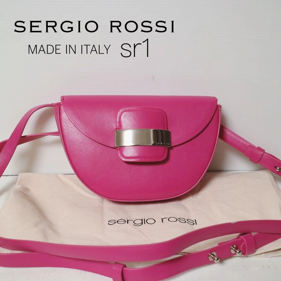 Sergio Rossi Leather Exterior Shoulder Bag Bags & Handbags  display picture 1