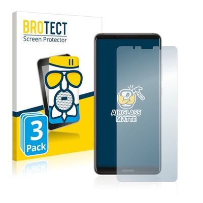 3x Panzerfolie Schutzglas matt für Huawei Mate 10 Pro Displayschutz