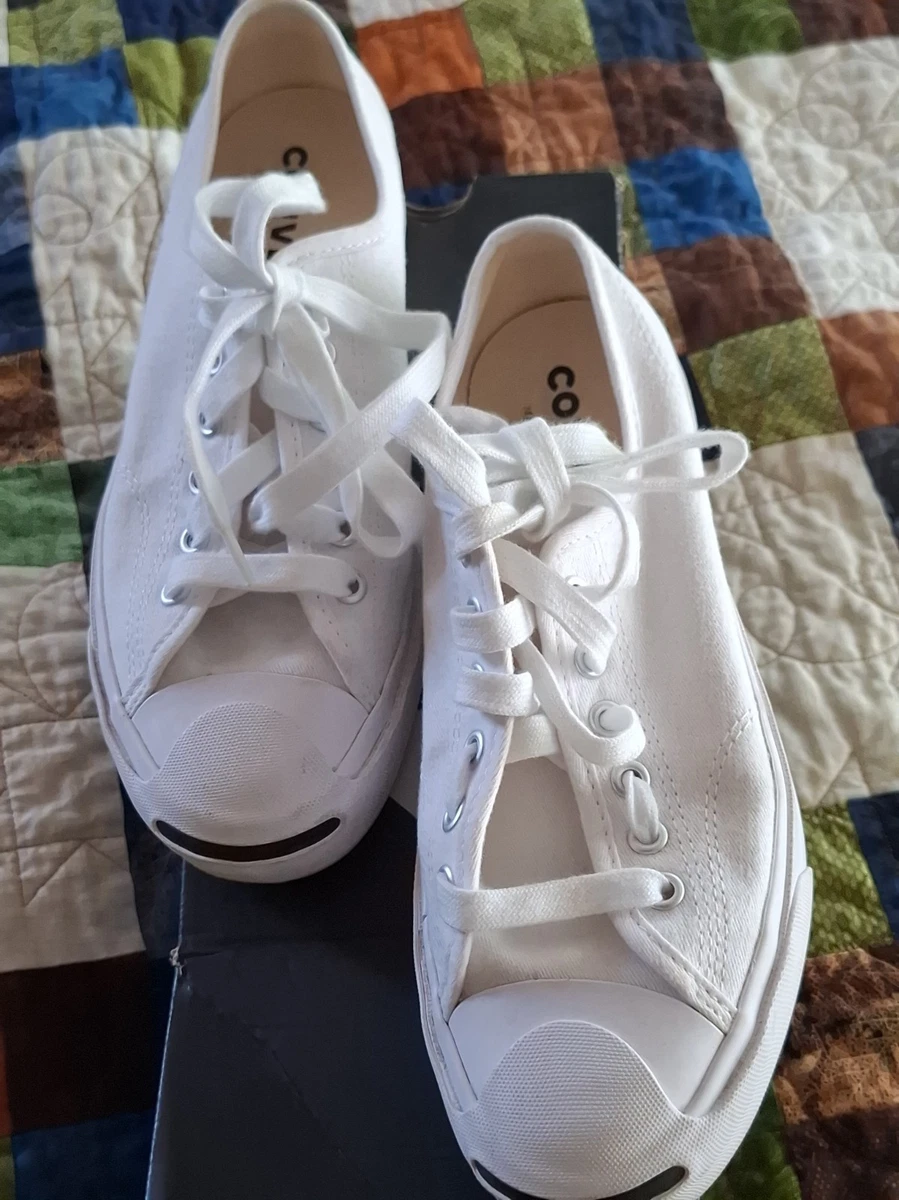Converse Jack Purcell Low weiß schwarz Unisex Herren 5 Damen 6,5 164057C Karton