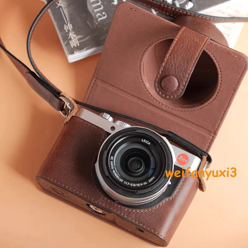 Etui et sangle en cuir Leitz - Leica Leather Lens Case & Strap - aprox