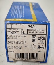   QTY 2 - Leviton 2421 Locking Plug 20 Amp 250V 3 Pole 4 Wire NEMA L15-20P