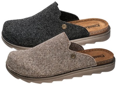 Fischer Herren Hausschuh aus recyceltem PET Filz mit Ledersohle Filz Lars 656663