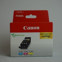 Canon CLI-526 Tintenpatrone Multipack Kombi-Pack Cyan, Magenta, Gelb Neu & Ovp