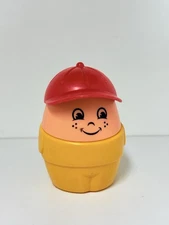 Step 2 Chunky People 3.75” Tall Boy Yellow Red Hat Kids Toy 