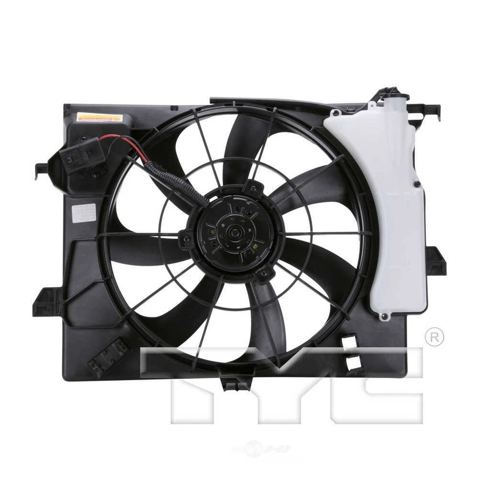 Ventilador de radiador y condensador doble para Hyundai Accent 2012-2017, Veloster TYC Foto 2 de 3