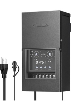 DEWENWILS 300W Low Voltage Landscape Transformer with 2 Zones & 5 Modes,