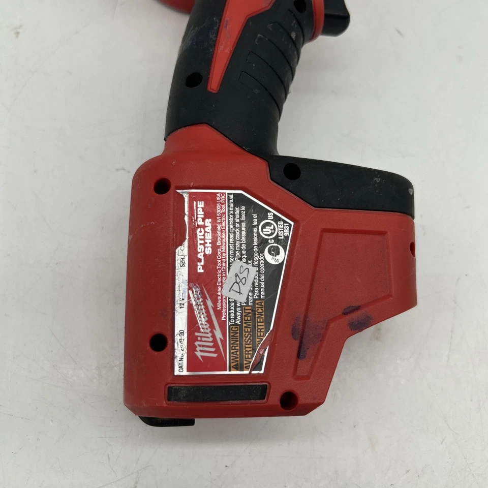 Milwaukee M12 2470-20 Plastic Pipe Shear Kit - Red D85 - Image 2 of 4