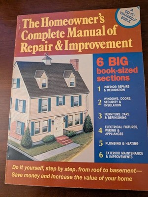 Allen D. Bragdon Homeowner's Manual Repair & Improvement PB 1983 Arco