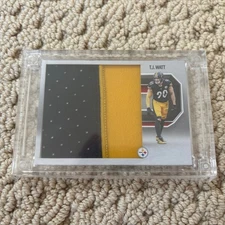 2024 Jersey Fusion TJ Watt Game Used Rookie Patch /50 Pittsburgh Steelers 