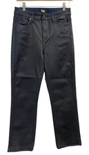 Paige Cindy Coated Jeans Womens 27 Blue High Rise Slim Straight Stretch Denim