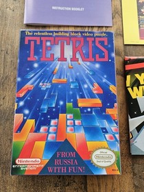 Tetris (Nintendo NES, 1989) BOX POSTER & PAPERS ONLY - No Game - EC!