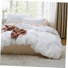 White Super King Duvet Cover - 108" x 98" - No Comforter - No Comforter