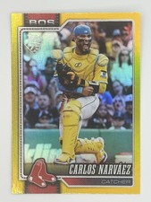 2024 Topps Series 1 Carlos Narváez Gold #344 /399 Boston Red Sox Baseball Card