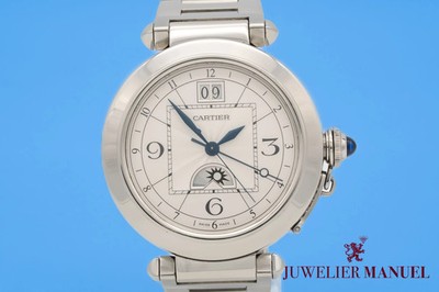 Cartier Pasha W31093M7 Night & Day Stainless Steel Automatic 42mm