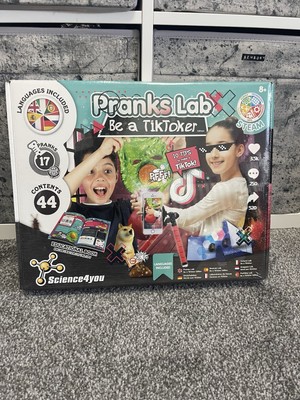 Science4you Pranks Lab Be a TikToker STEM Ages 8+ girl boy gift TikTok jokes 