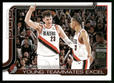 Portland Trailblazers Checklist - 2025-26 Topps Flagship Basketball #289