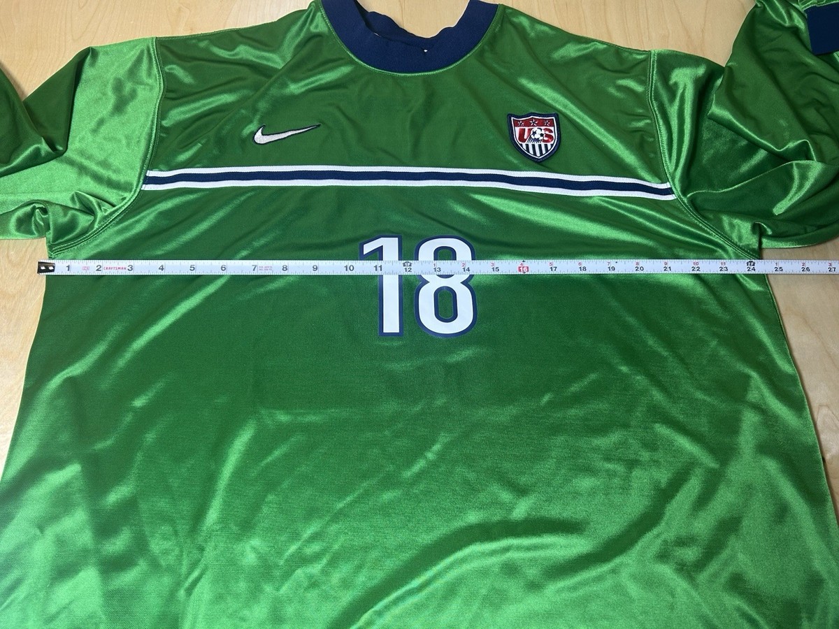 Vintage #18 1998 Nike US Soccer Goalie Jersey USMNT Keeper USA