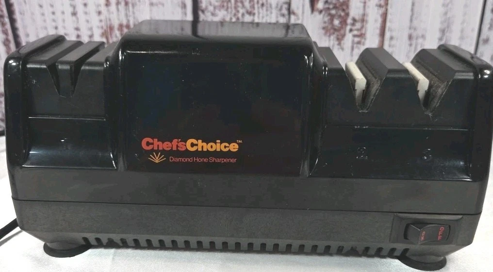 Chef’sChoice Model 100 Diamond Hone Knife Sharpener – Trizor Edge, Tested Works