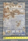 VINTAGE 1912-1918 PORCELAIN DANGER Lehigh Navigation Electric Co POWER LINE SIGN
