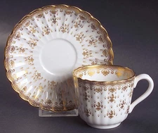Spode Fleur de Lys Gold  Cup & Saucer 6309031