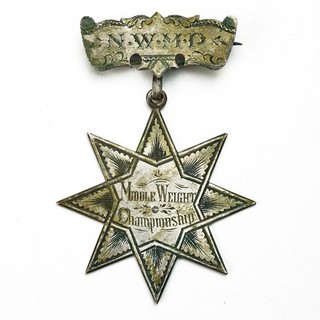 Antique 1894 Canadian North West Mounted Police Middle Weight Boxing Medal