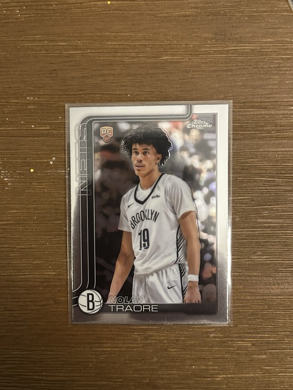 2025-26 Topps Chrome Nolan Traore Rookie RC #269 Brooklyn Nets