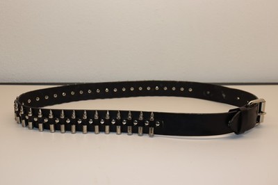 小物 ORDER archive grunge belt goth punk Hot Topic Leather Bullet Belt Sz 40 Black Unisex Y2K Grunge Goth