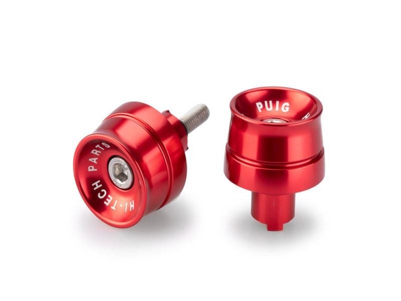 Puig Red Speed Bar Ends Kawasaki Ninja 650 2020-2025