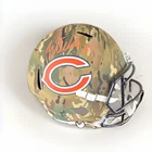 Justin Fields Full Size Signed Chicago Bears Camo Football Helmet