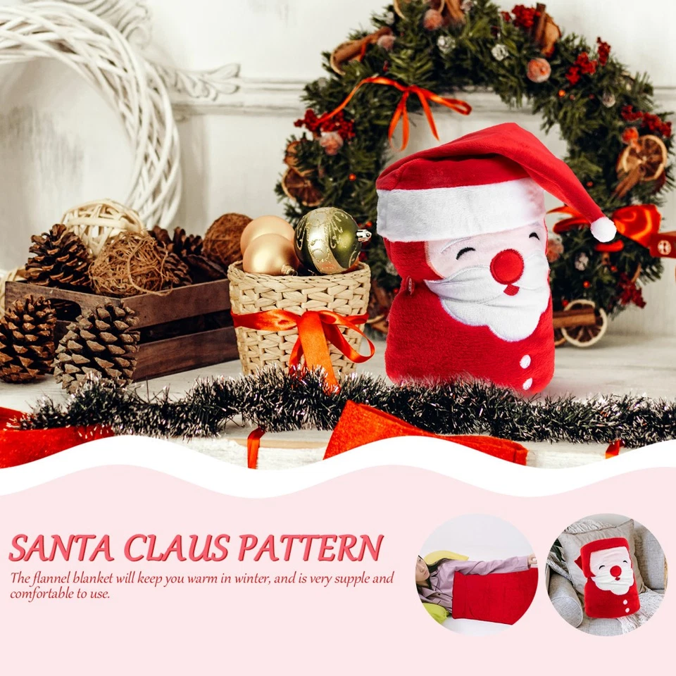 Decke mit Weihnachtsmotiv, für Büro, Nickerchen, Cartoon-Decke, Studenten, - Bild 4 von 4