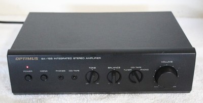 Vintage Optimus Radio Shack SA-155 Integrated Stereo Amplifier w/ Phono Input