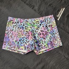 Body Wrappers 700 Size Large Multicolor, Metallic Animal Leotard FoilBooty Short