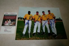 Bill Mazeroski Bill Virdon Manny Sanguillen Kent Tekulve Signed 8x10 Pirates JSA