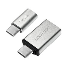 LogiLink AU0040 USB 3.1 Type C to USB 3.0 Type A Micro USB Adapter Silver