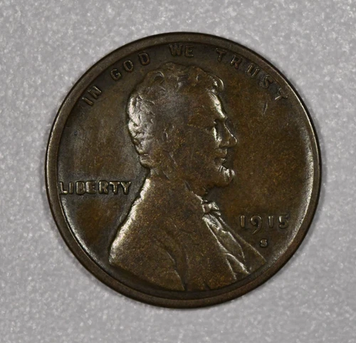 1915-S "Lincoln" Bronze One-Cent Coin, Fine