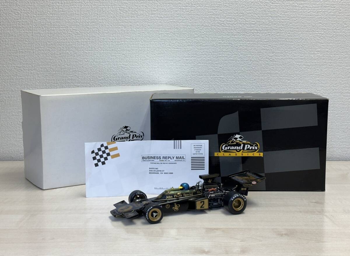 item exhibited 1/18 EXOTO Exoto Lotus Type 72E 1973 F1