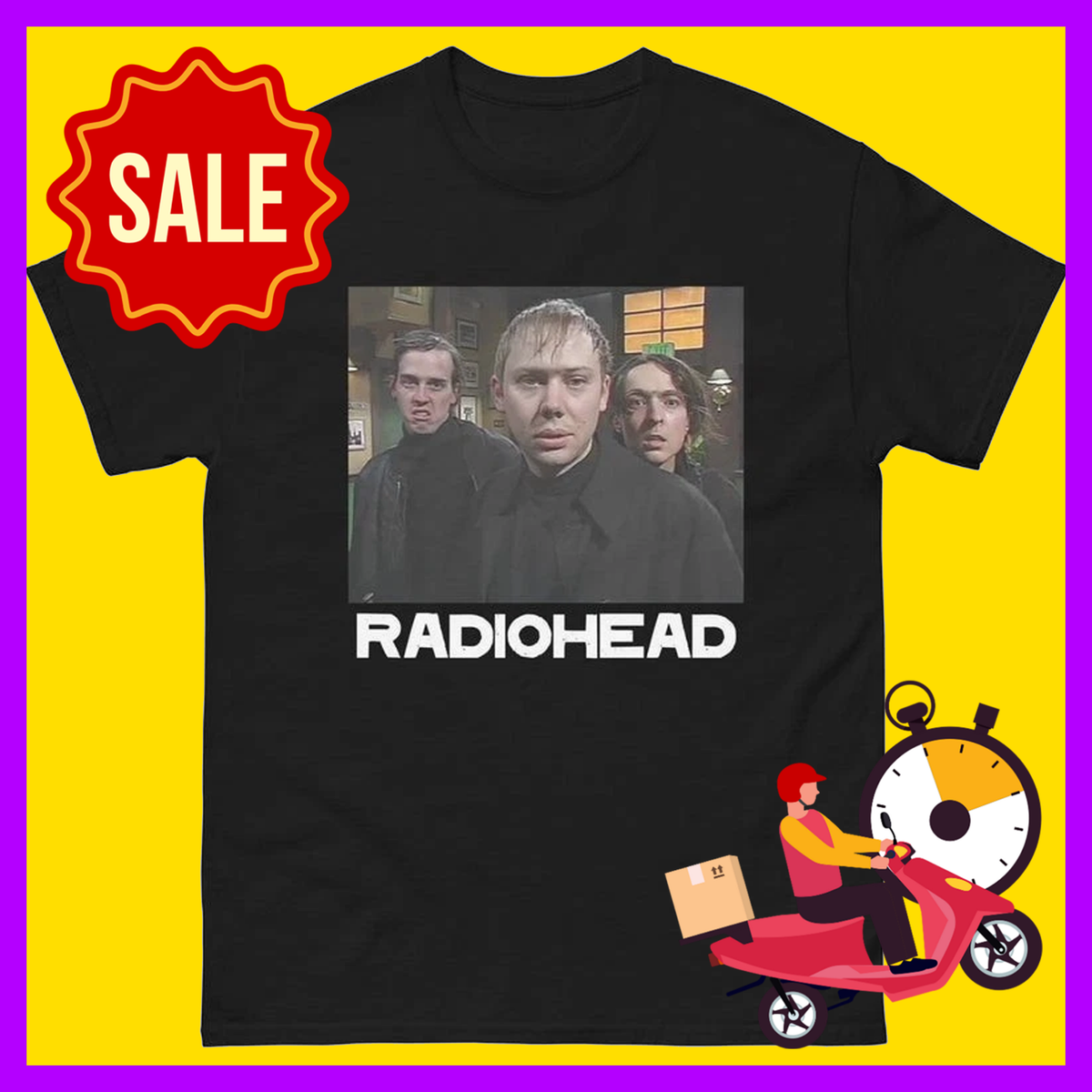 Funny Radiohead Parody It's Always Sunny Meme McPoyle Head T-Shirt
