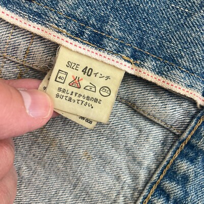 Vintage Levi's Type 1 70502 XX Big E Selvedge Denim Jacket 40 Made